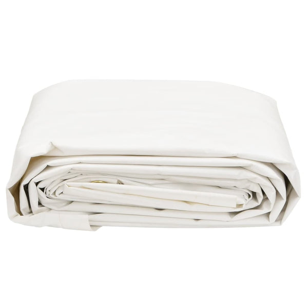 vidaXL Bâche blanche 5x8 m 650 g/m²