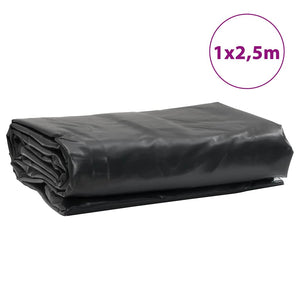 vidaXL Bâche de protection noire 1 x 2,5 m 650 g/m²
