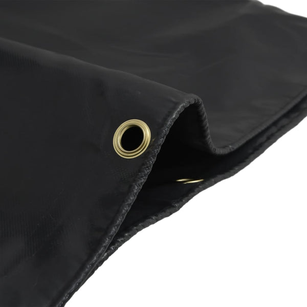 vidaXL Bâche de protection noire 2,5x4,5 m 650 g/m²