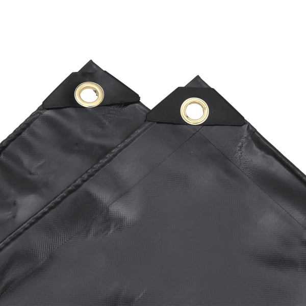 vidaXL Bâche de protection noire 2,5x4,5 m 650 g/m²