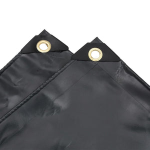 vidaXL Bâche de protection noire 5x5 m 650 g/m²