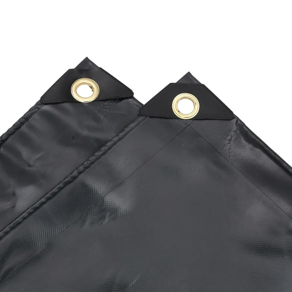 vidaXL Bâche de protection noire 5x5 m 650 g/m²