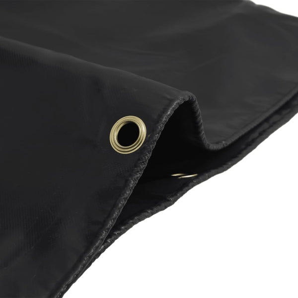 vidaXL Bâche noire 5x8 m 650 g/m²