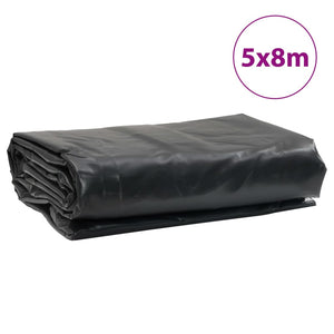 vidaXL Bâche noire 5x8 m 650 g/m²