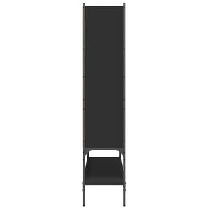 vidaXL Bibliothèque noire 102x30x141,5 cm en bois d'ingénierie