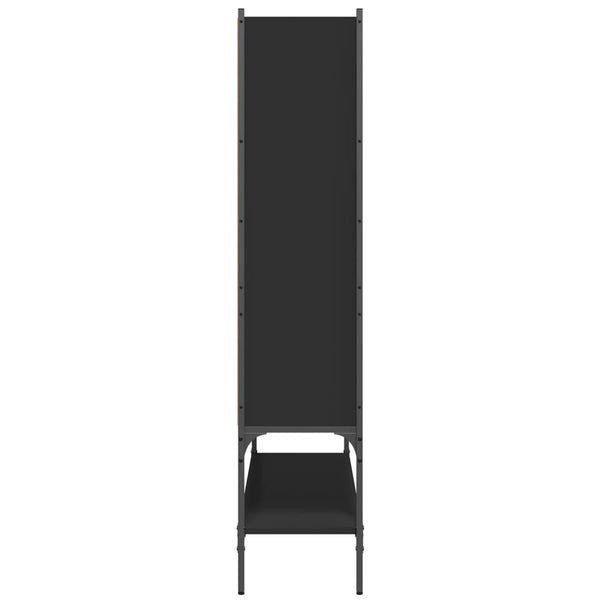 vidaXL Bibliothèque noire 102x30x141,5 cm en bois d'ingénierie