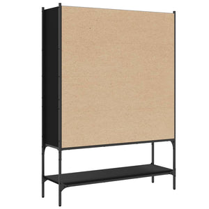 vidaXL Bibliothèque noire 102x30x141,5 cm en bois d'ingénierie