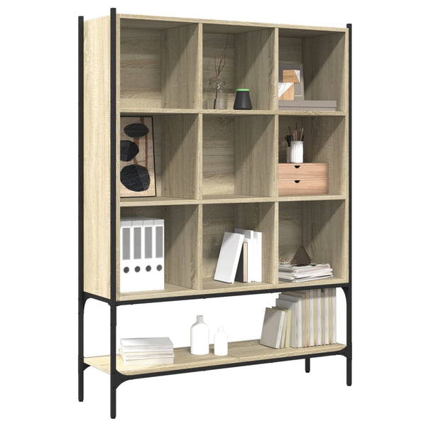 vidaXL Étagère à livres chêne Sonoma 102x30x141,5 cm, bois d'ingénierie