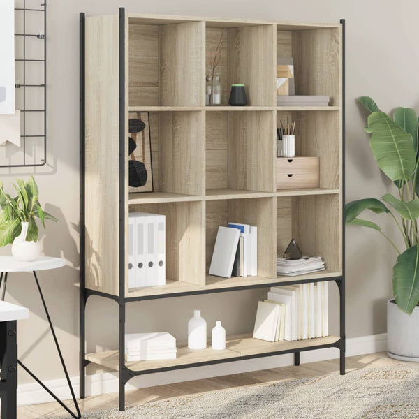 vidaXL Étagère à livres chêne Sonoma 102x30x141,5 cm, bois d'ingénierie