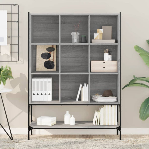 vidaXL Bibliothèque gris Sonoma 102x30x141,5 cm bois d'ingénierie