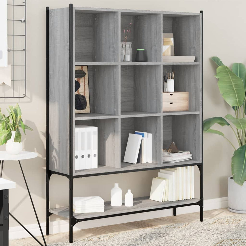 Bücherregal Grau Sonoma 102 cm