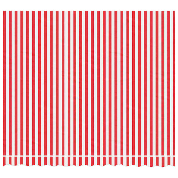 Markisenbespannung Rot-Weiß Gestreift 3x2,5m