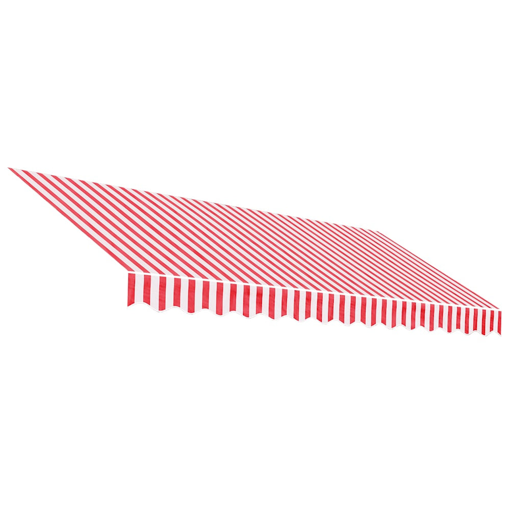 Markisenbespannung Rot-Weiß Gestreift 3,5x2,5m