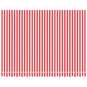 Markisenbespannung Rot-Weiß Gestreift 3,5x2,5m