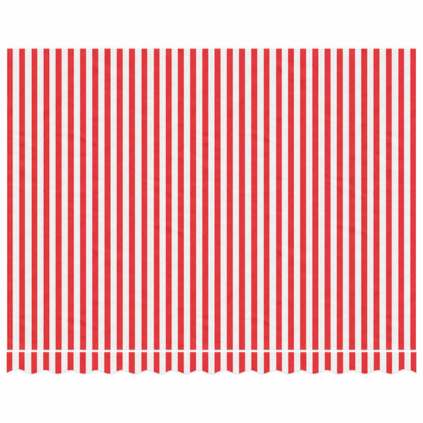 Markisenbespannung Rot-Weiß Gestreift 3,5x2,5m