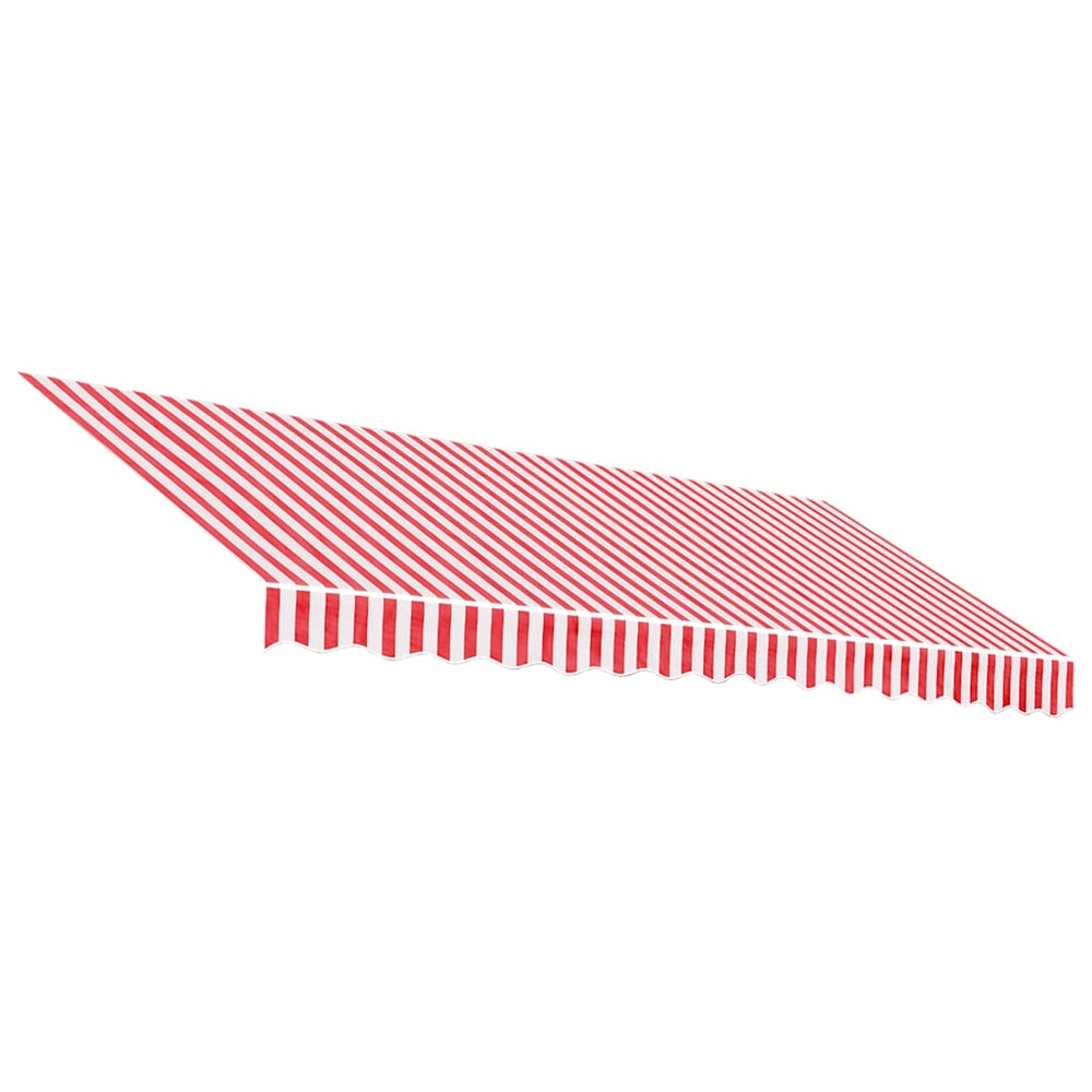 Markisenstoff Rot/Weiß 4x3 m