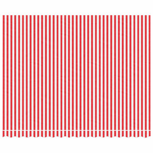 Markisenstoff Rot/Weiß 4x3 m