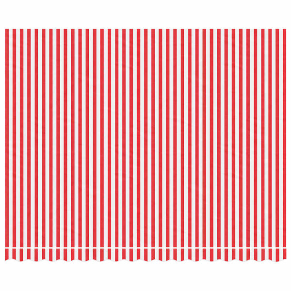 Markisenstoff Rot/Weiß 4x3 m