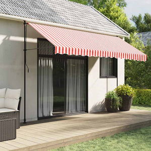 Markisenstoff Rot/Weiß 4x3 m