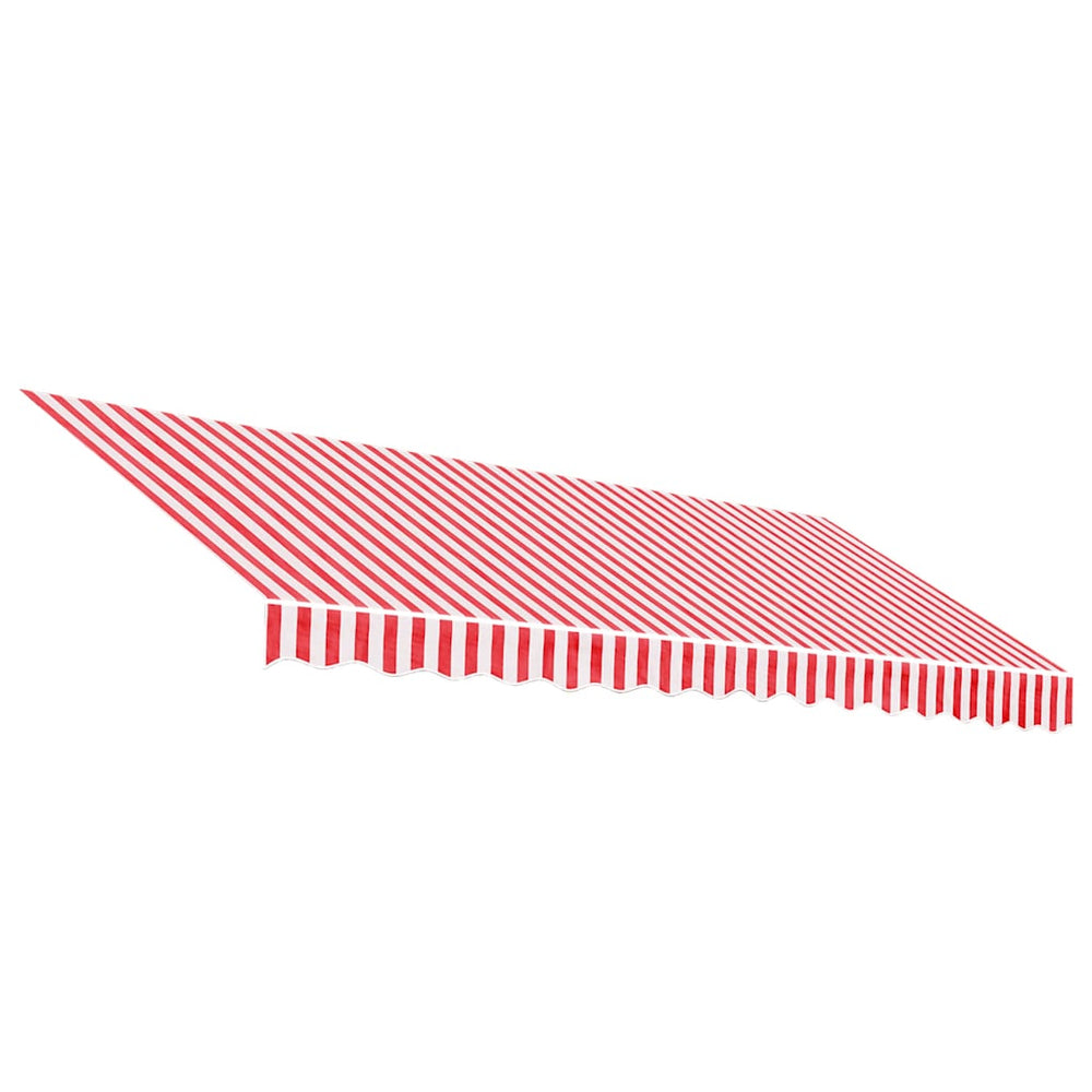 Markisenbespannung Rot-Weiß Gestreift 4x3,5m