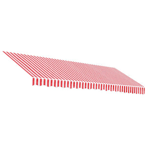 Markisenbespannung Rot-Weiß Gestreift 4,5x3 m