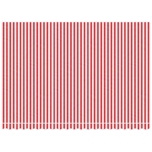 Markisenbespannung Rot-Weiß Gestreift 4,5x3 m