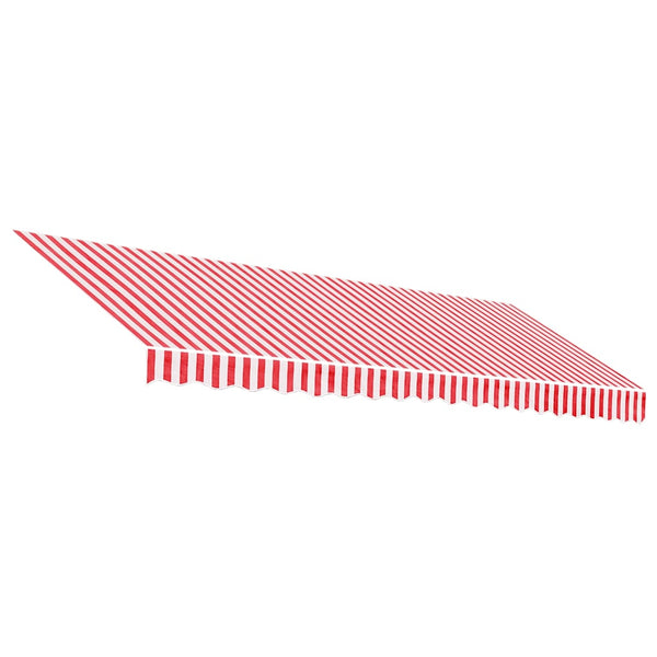 Markisenbespannung Rot-Weiß Gestreift 4,5x3,5m