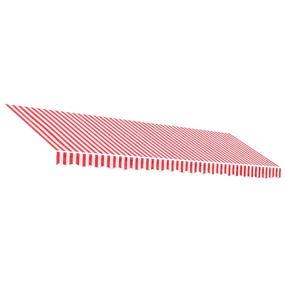 Markisenbespannung Rot/Weiß Gestreift 5x3 m