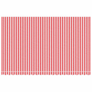 Markisenbespannung Rot/Weiß Gestreift 5x3 m