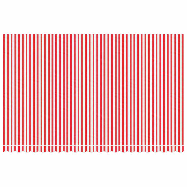 Markisenbespannung Rot/Weiß Gestreift 5x3 m