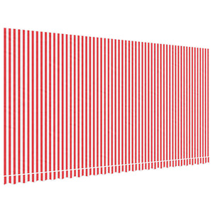 Markisenbespannung Rot/Weiß 6x3 m