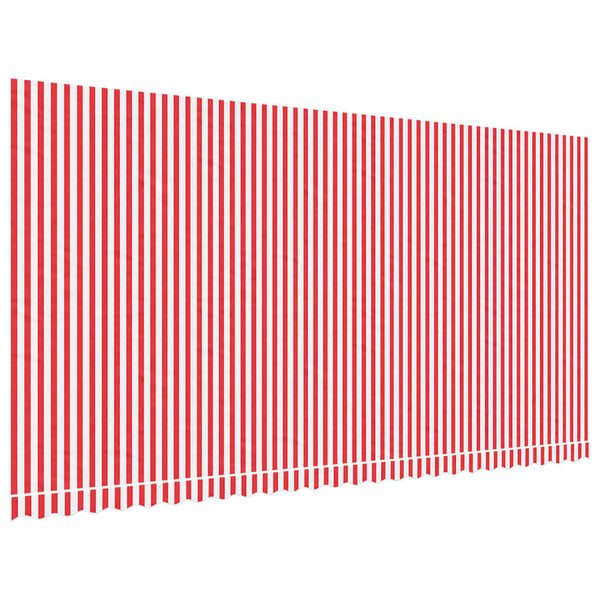 Markisenbespannung Rot/Weiß 6x3 m