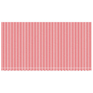 Markisenbespannung Rot/Weiß 6x3 m