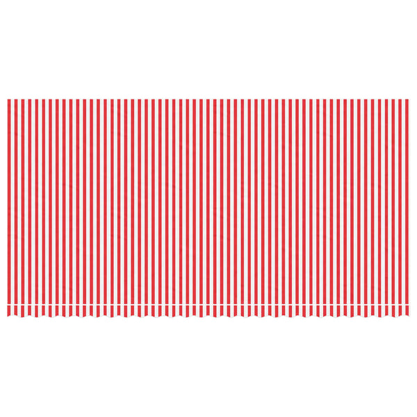 Markisenbespannung Rot/Weiß 6x3 m