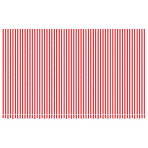 Markisenbespannung Rot/Weiß Gestreift 6x3,5 m