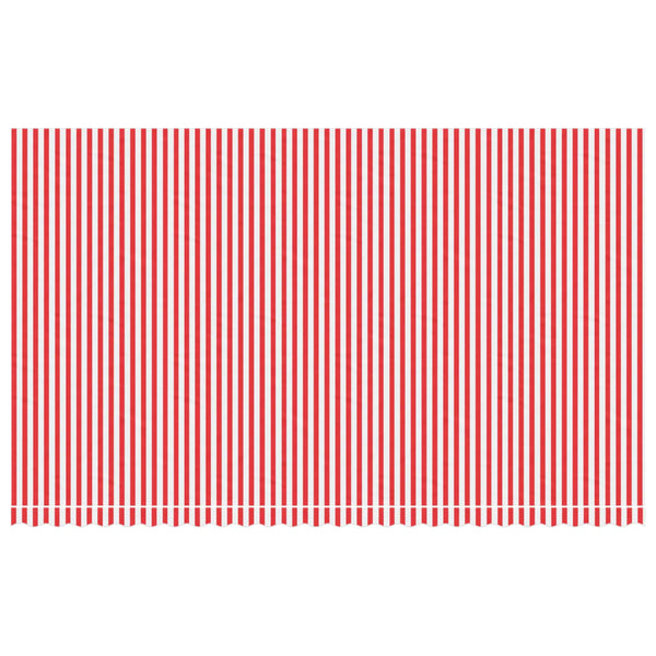Markisenbespannung Rot/Weiß Gestreift 6x3,5 m