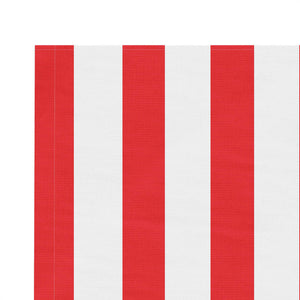 Markisenbespannung Rot/Weiß Gestreift 6x3,5 m