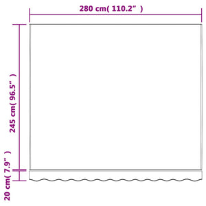 Markisenstoff Mehrfarbig 3x2,5 m