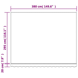 Markisenbespannung Mehrfarbig 4x3 m
