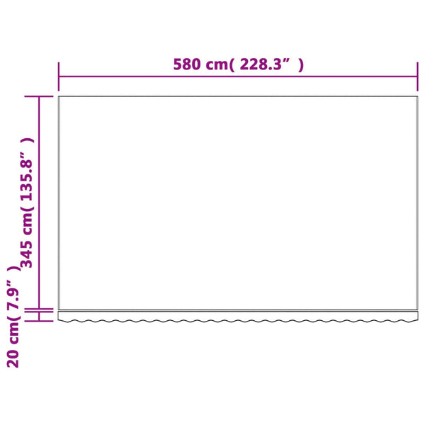 Markisenbespannung Mehrfarbig 6x3,5 m
