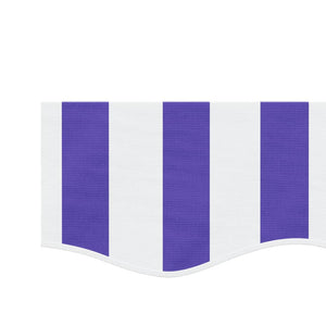 Markisenvolant Blau-Weiß Gestreift 3 m