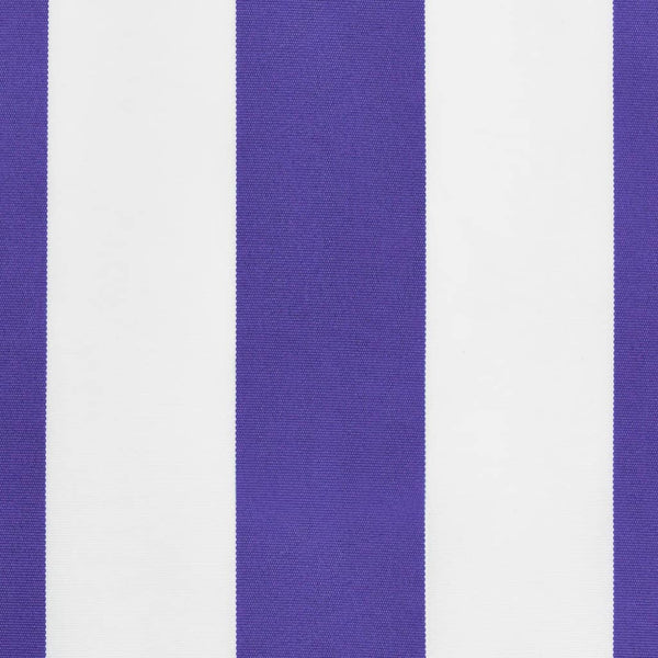 Markisenvolant Blau-Weiß Gestreift 3 m