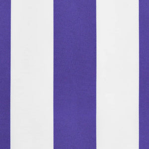 Markisenvolant Blau-Weiß Gestreift 4m