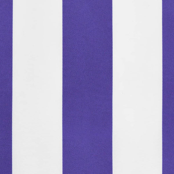 Markisenvolant Blau-Weiß Gestreift 4m