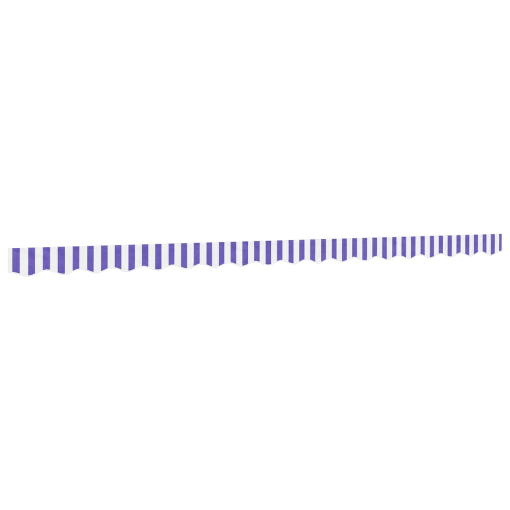 Markisenvolant Blau/Weiss Gestreift 4,5 m