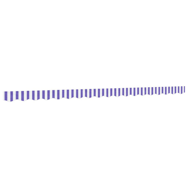 Markisenvolant Blau/Weiss Gestreift 4,5 m