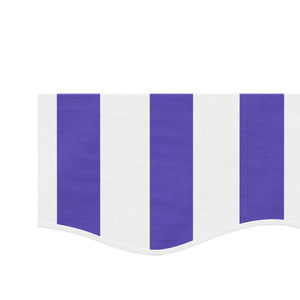 Markisenvolant Blau/Weiß Gestreift 5 m