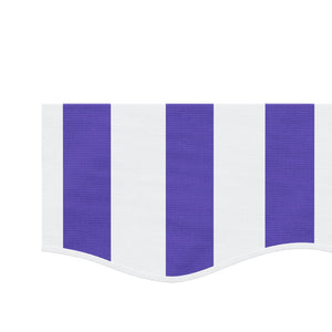 Markisenvolant Blau-Weiß Gestreift 6m