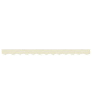 Markisenvolant Creme Gestreift 3m