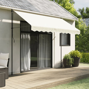 Markisenvolant Creme Gestreift 3m